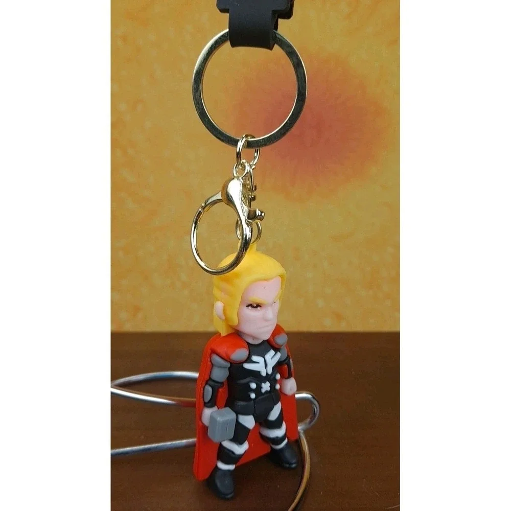 Avengers Marvel Thor 3D PVC Keychain‎ Backpack Clip New 8